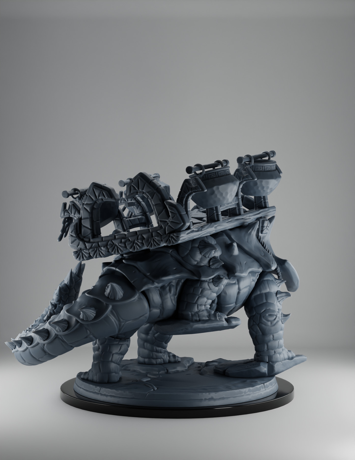 Homme-Lézard - Monture Ankylosaurus