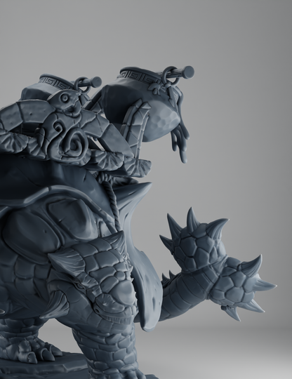 Homme-Lézard - Monture Ankylosaurus
