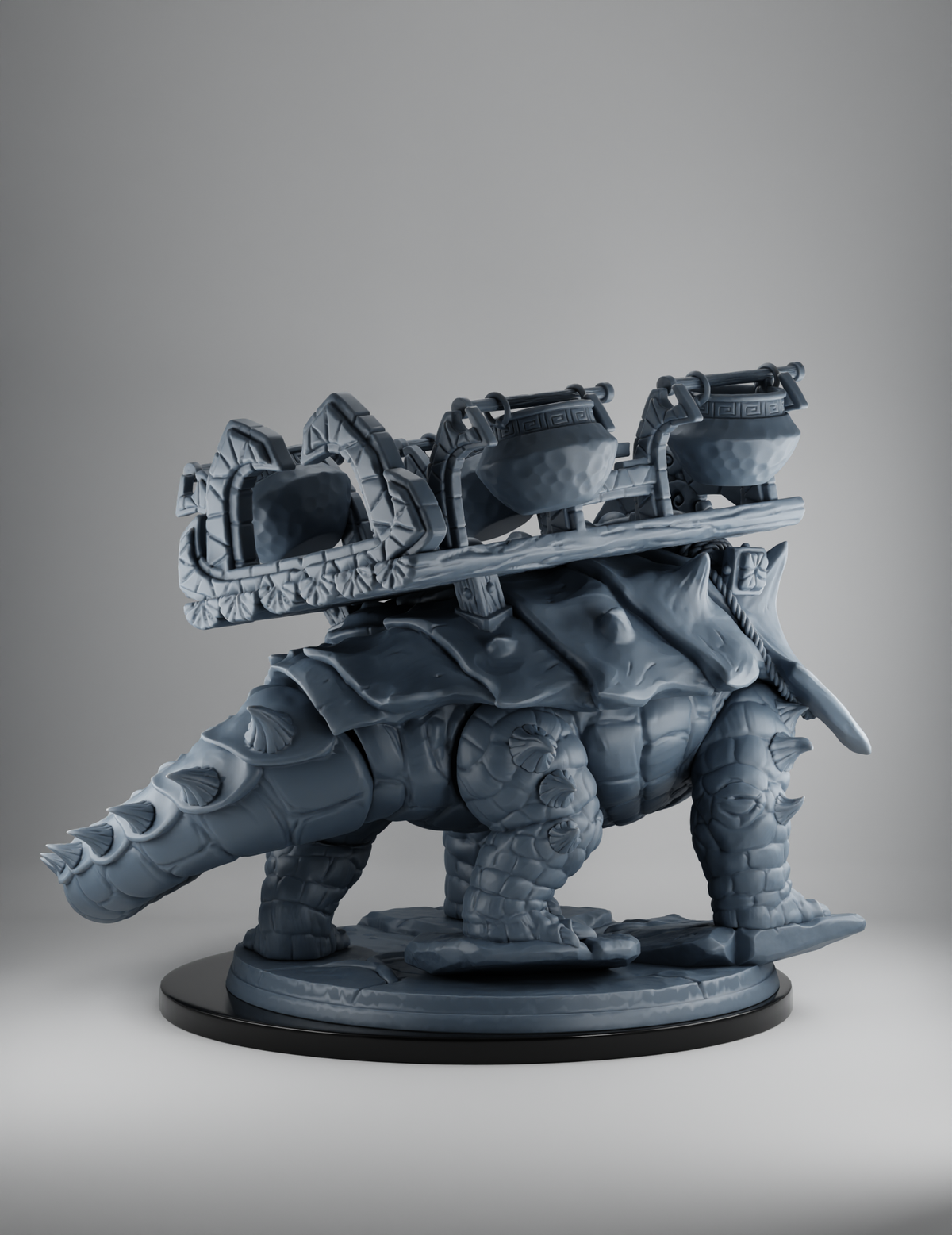 Homme-Lézard - Monture Ankylosaurus