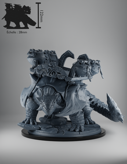 Homme-Lézard - Monture Ankylosaurus