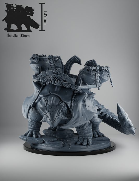 Homme-Lézard - Monture Ankylosaurus
