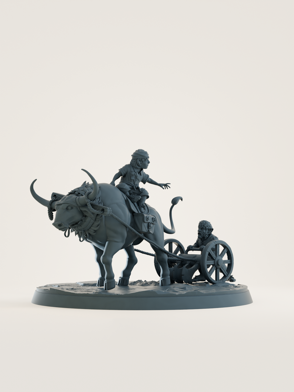 Halfeline Roublarde Set ferme halfelin - Figurine JDR 32mm à peindre - DnD, Pathfinder