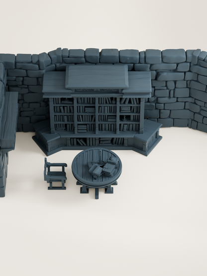 décor complet d'une taverne
