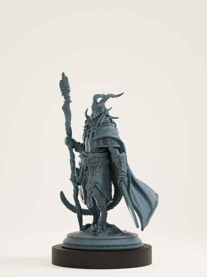 Drakéide noir druide