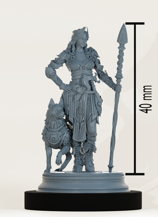 Humaine prêtresse et familier