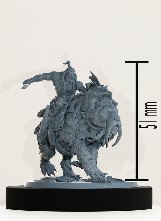 Set Orcs sur tigre à dents de sabre