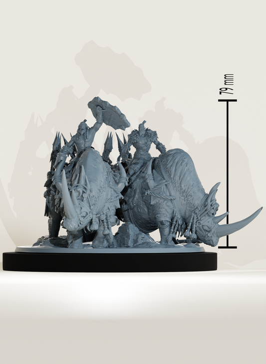 Set Orcs sur rhinocéros