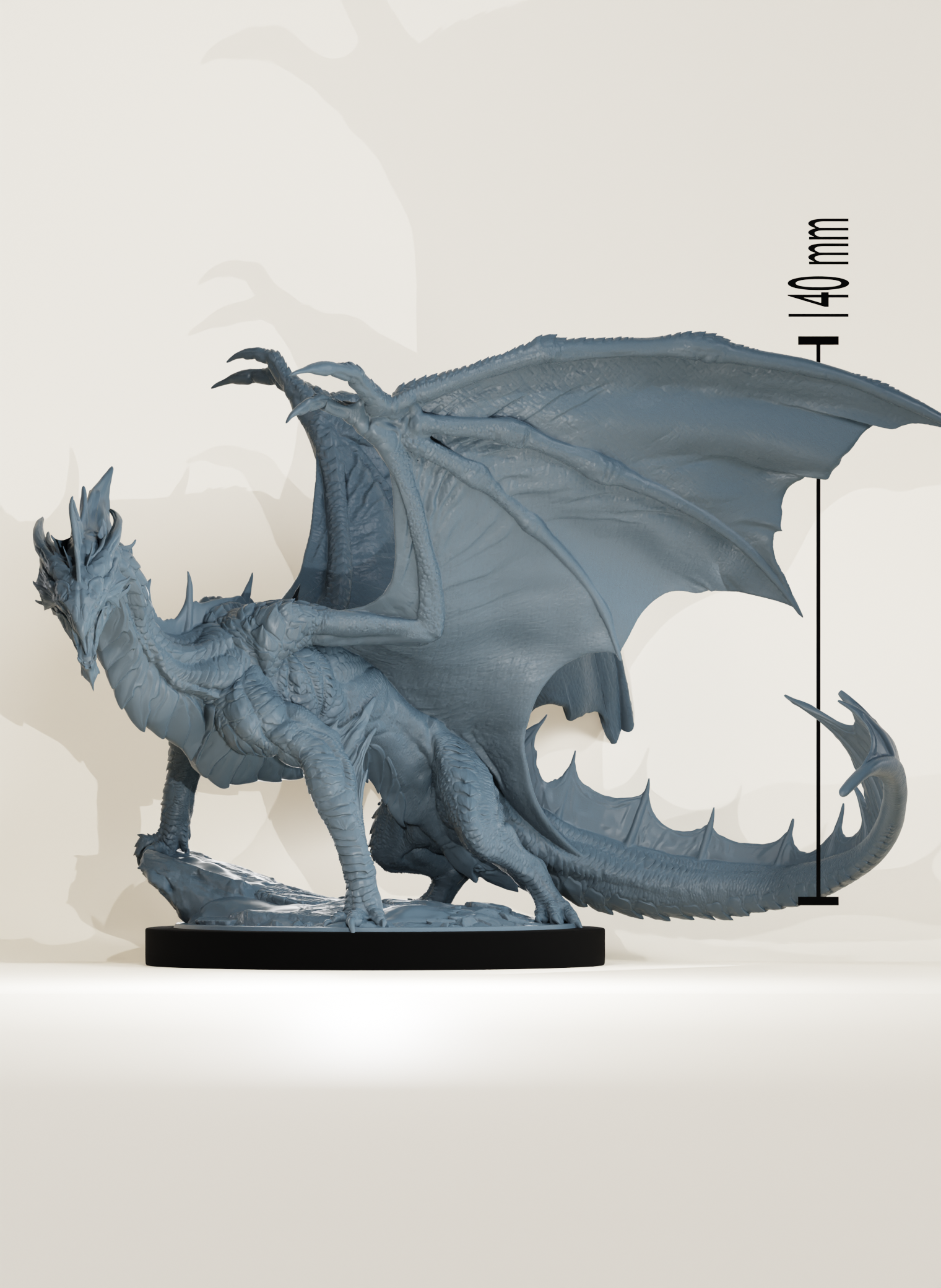 Orc sur dragon d'argent