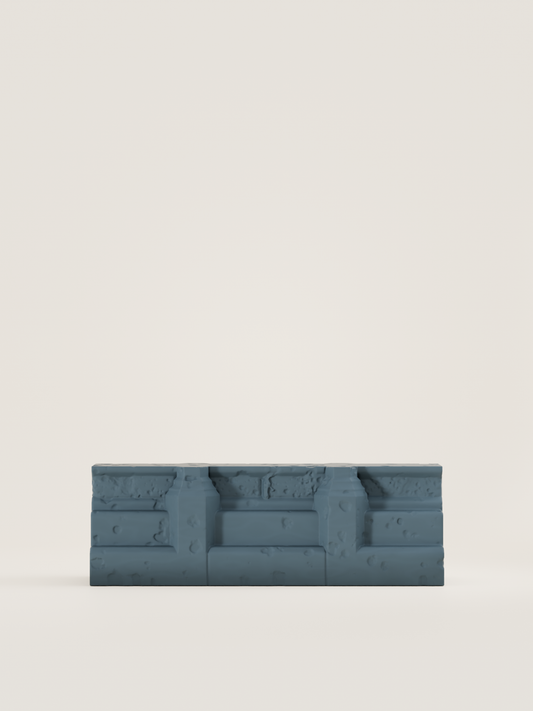 Mur modulaire avec lanterne