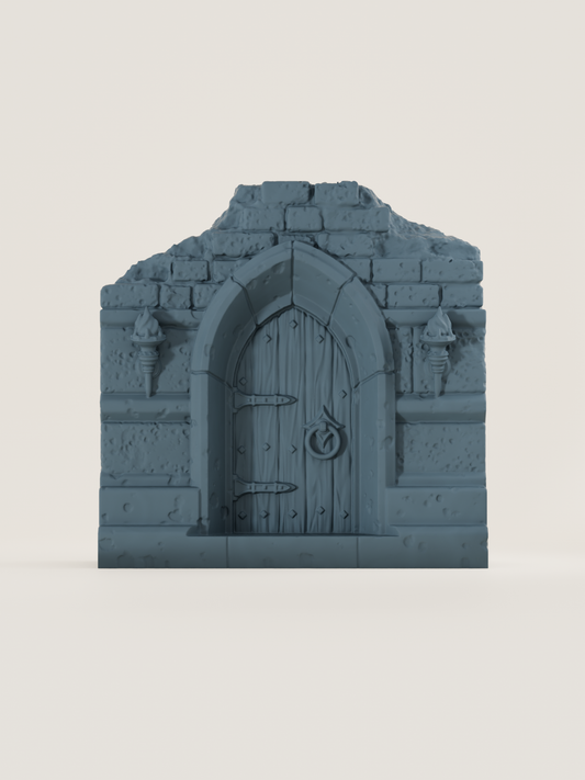 Mur modulaire porte verouillée