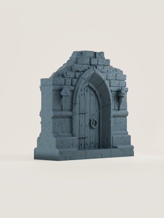 Mur modulaire porte verouillée