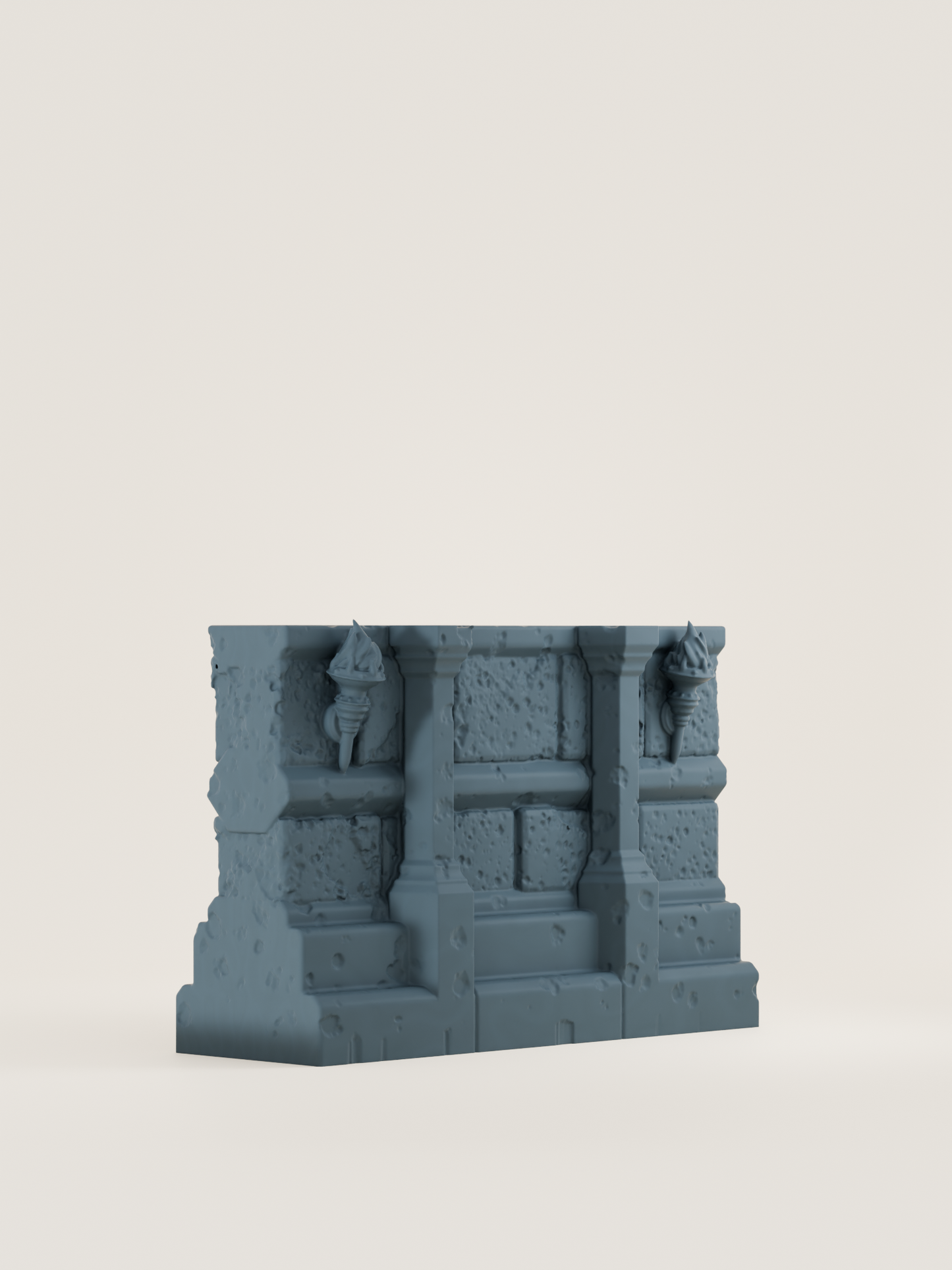 Mur modulaire avec lanterne