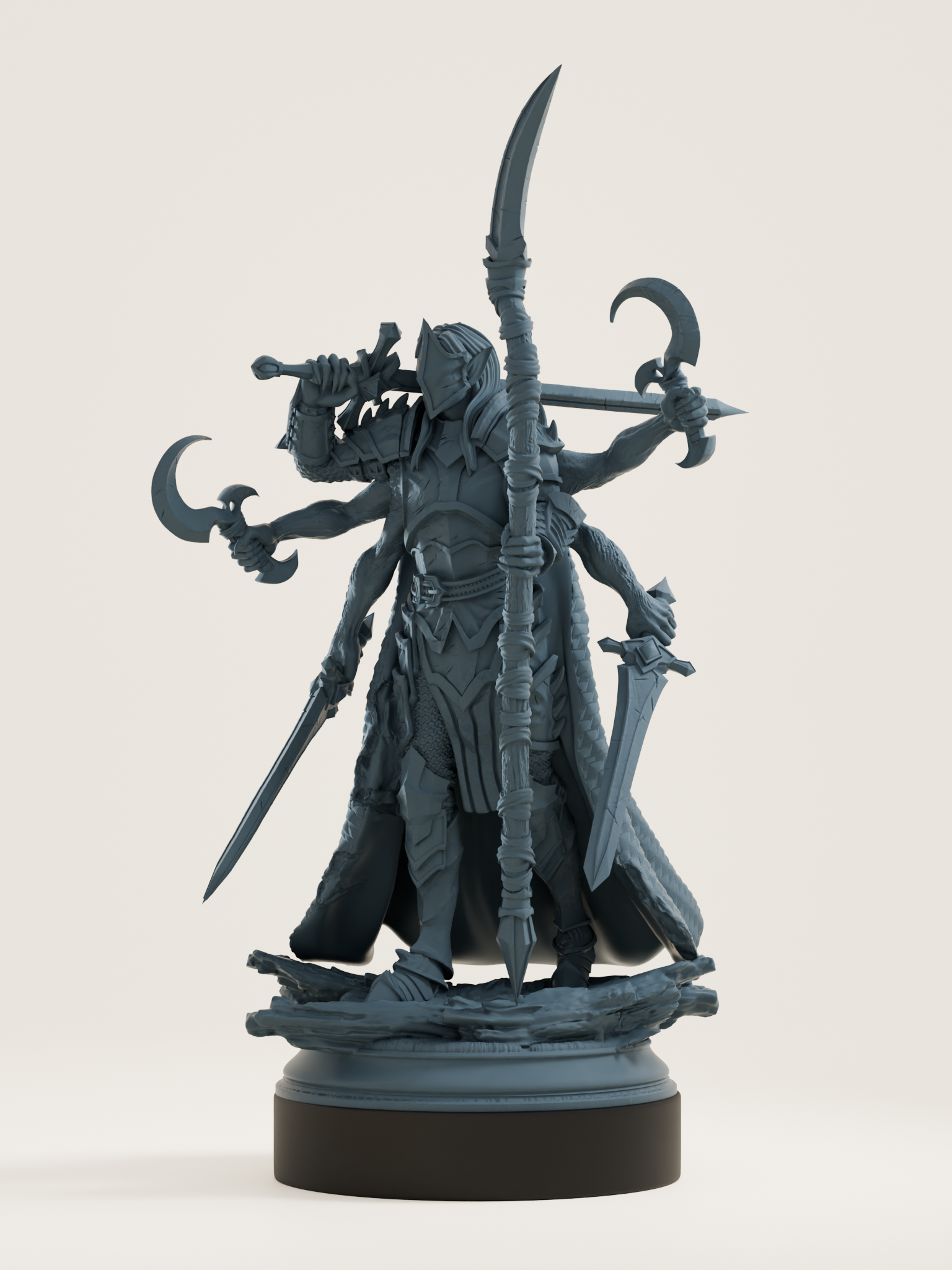 Chevalier multidimensionnel en armure