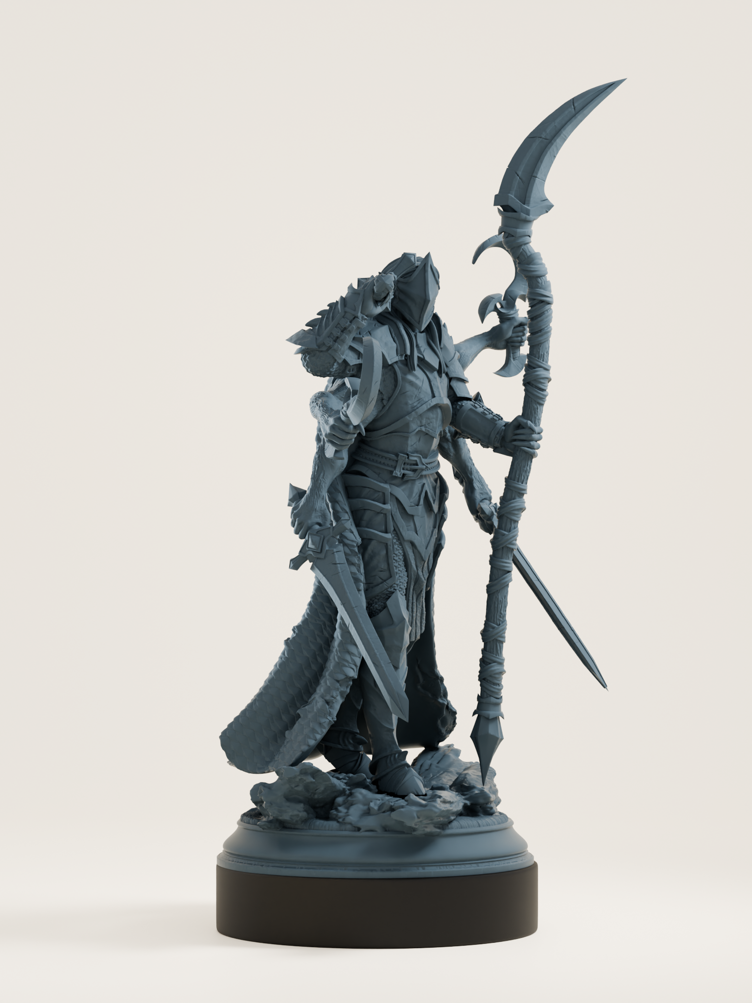 Chevalier multidimensionnel en armure