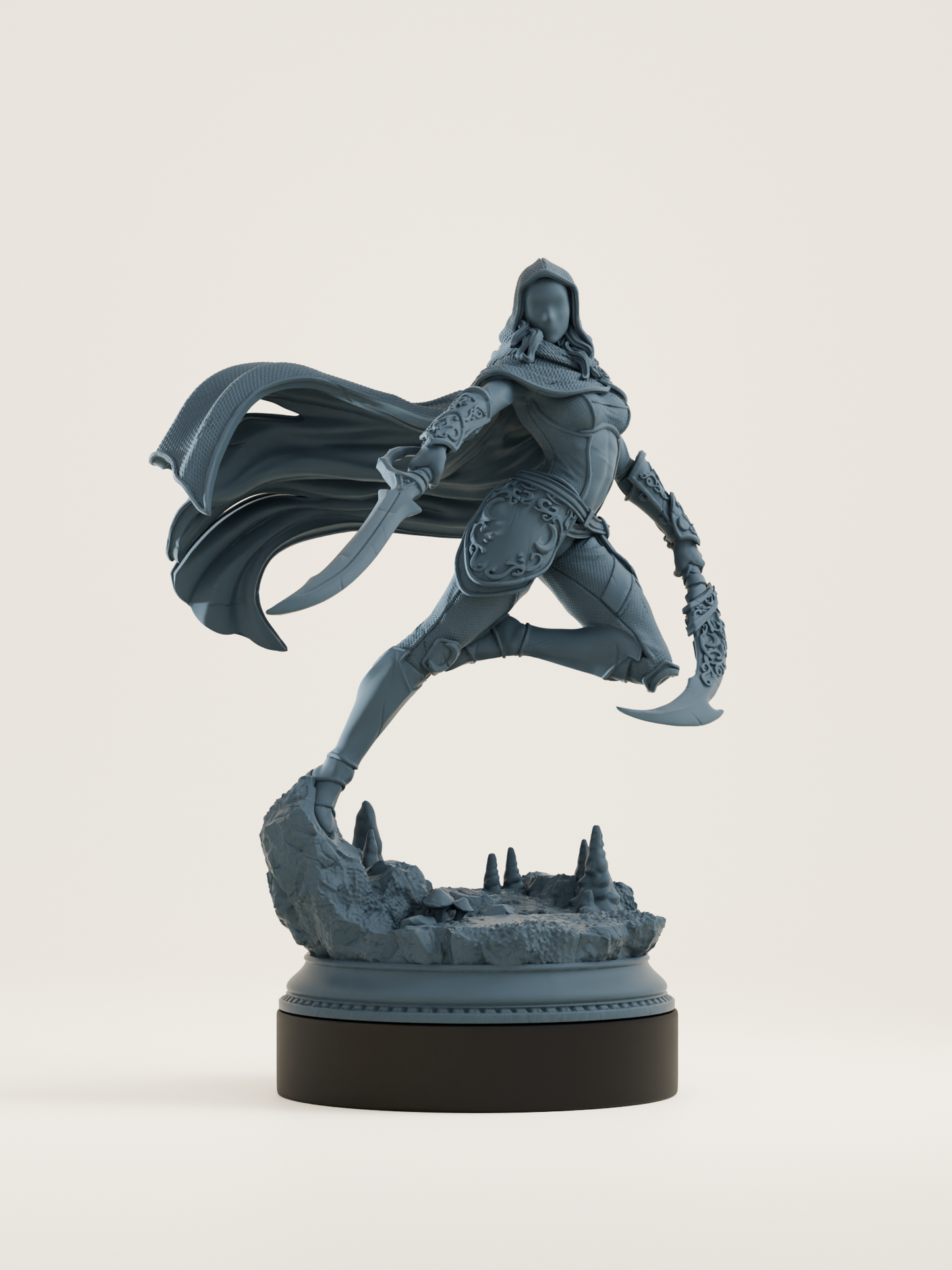 elfe drow assassin masquée