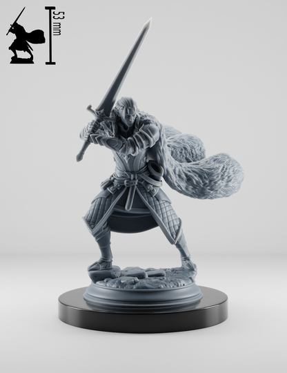 Elfe Guerrier avec Épée Longue