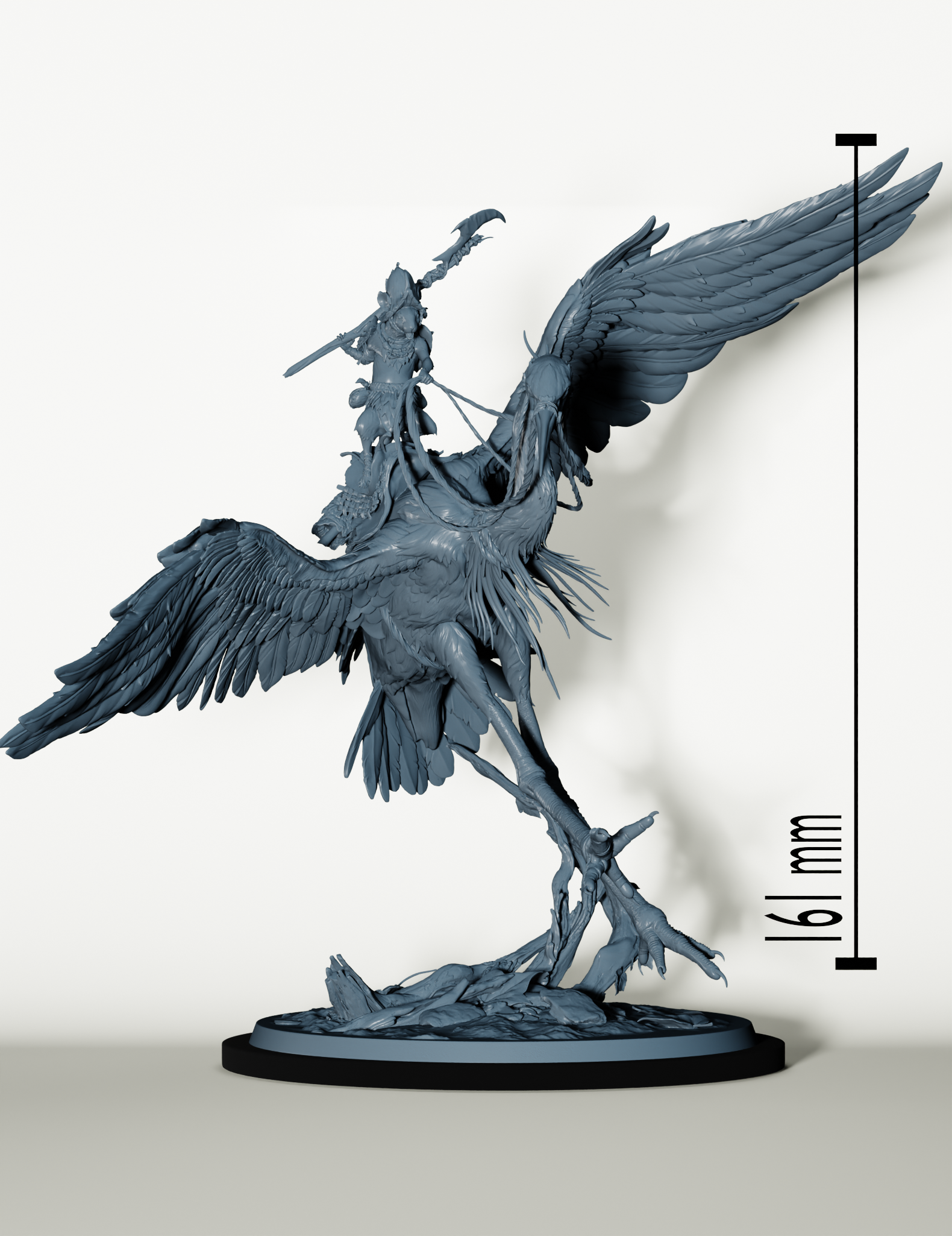 Héron Géant et Cavalier Rongeur