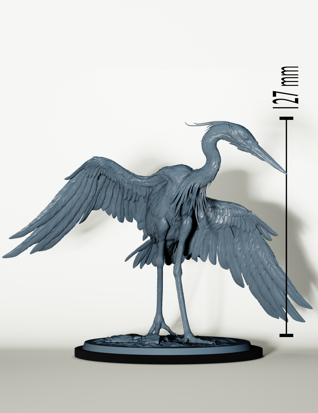 Héron Géant et Cavalier Rongeur