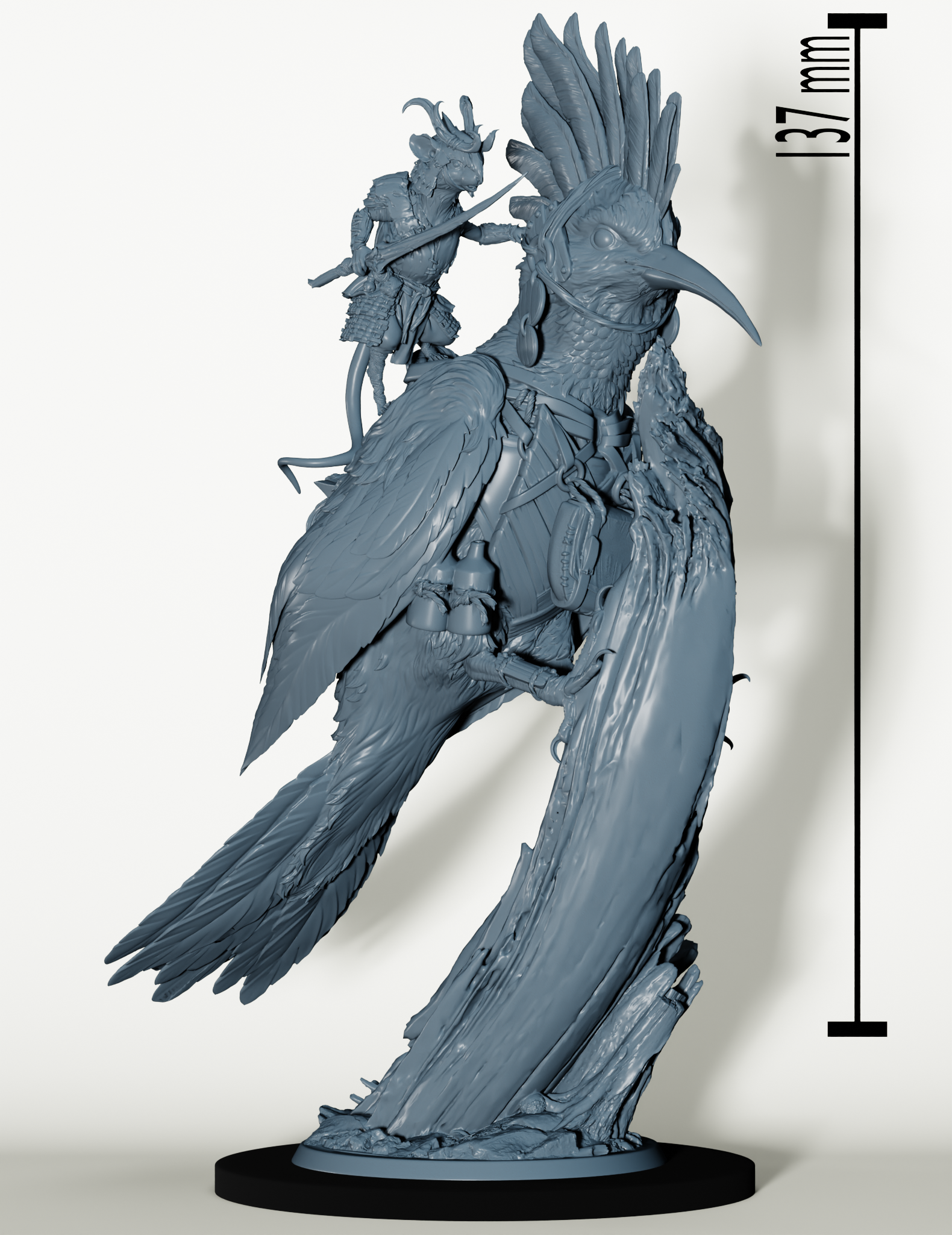 Huppe Géante et Cavalier Rongeur