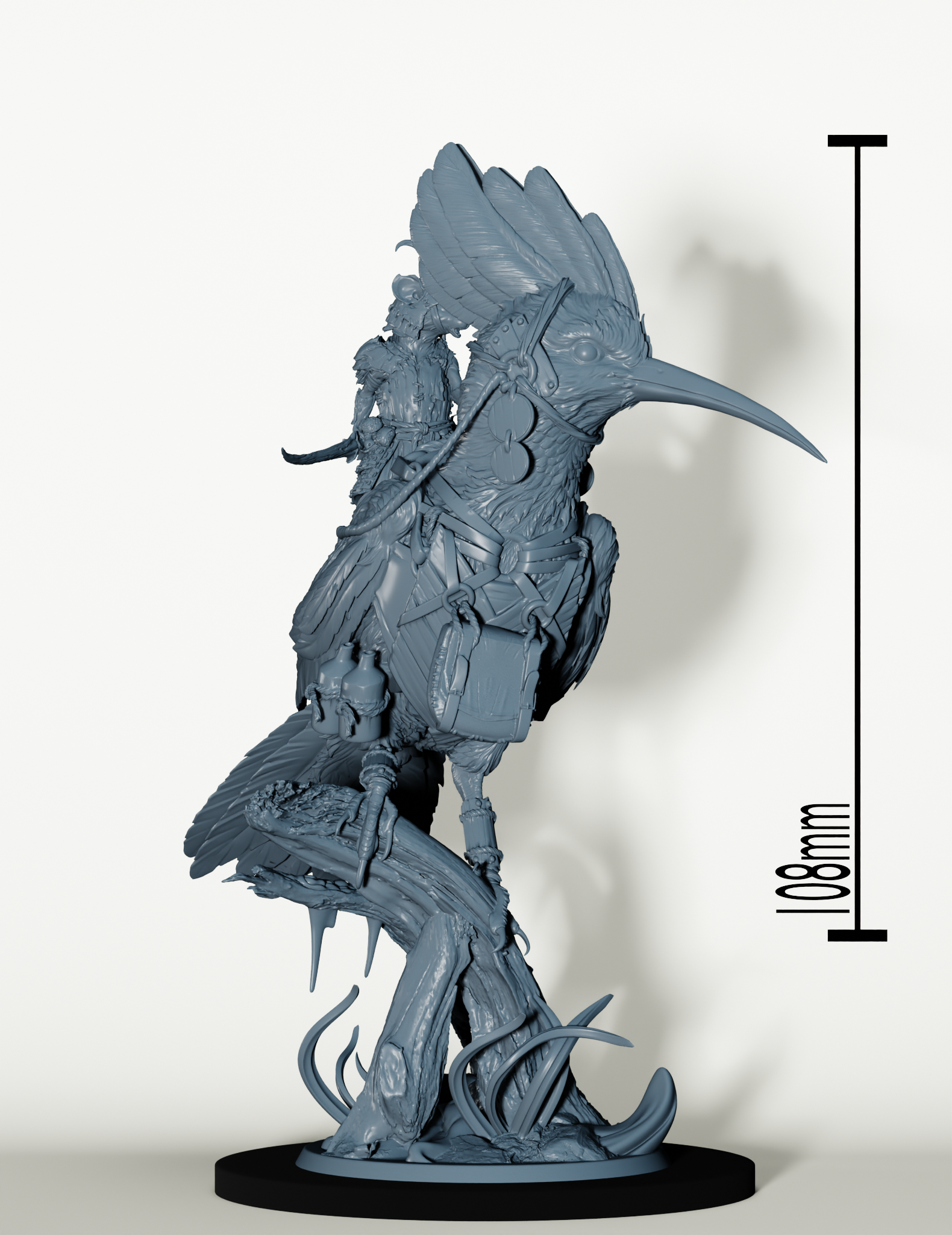 Huppe Géante et Cavalier Rongeur