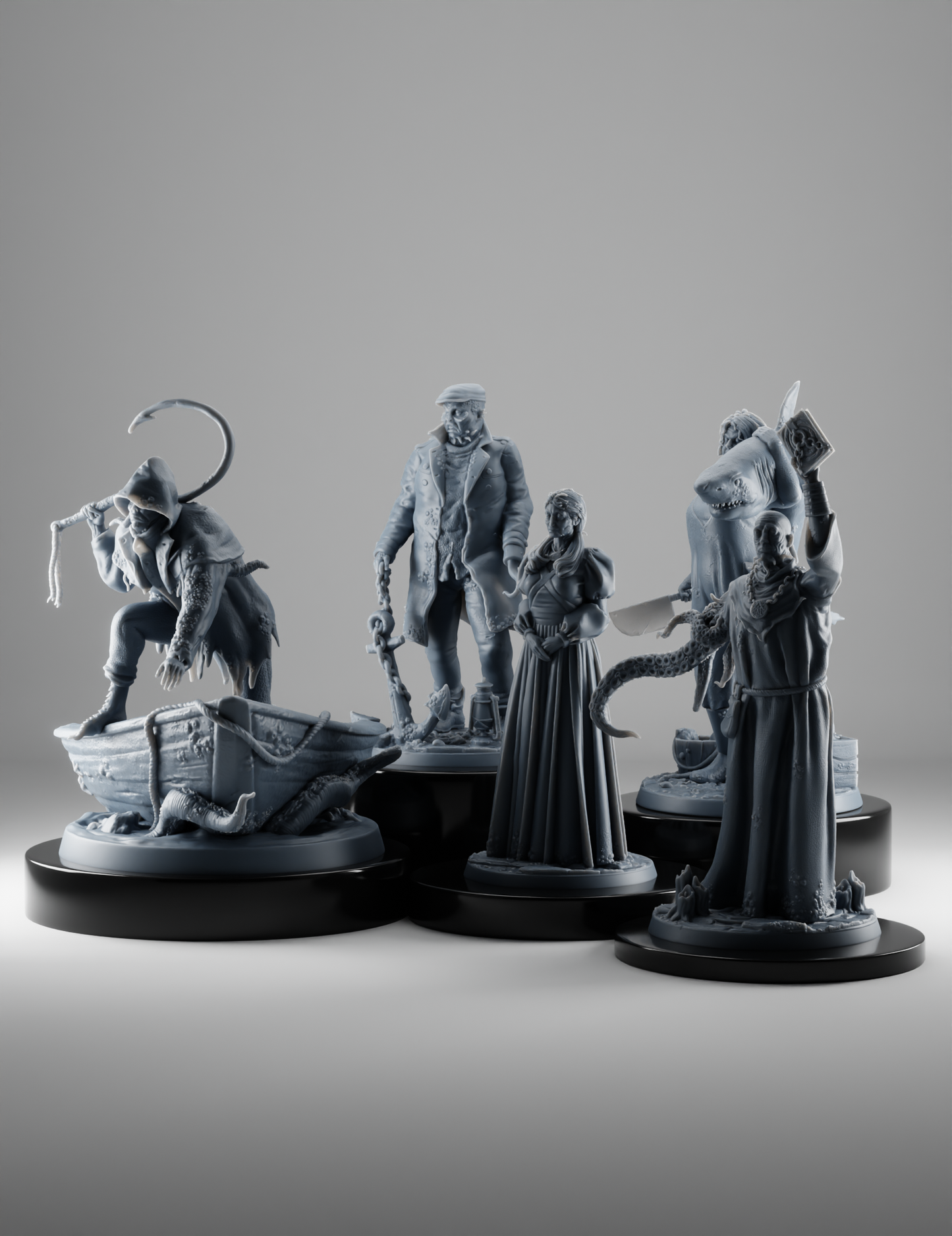 Hybrides d'Innsmouth, Habitants du Village Maudit