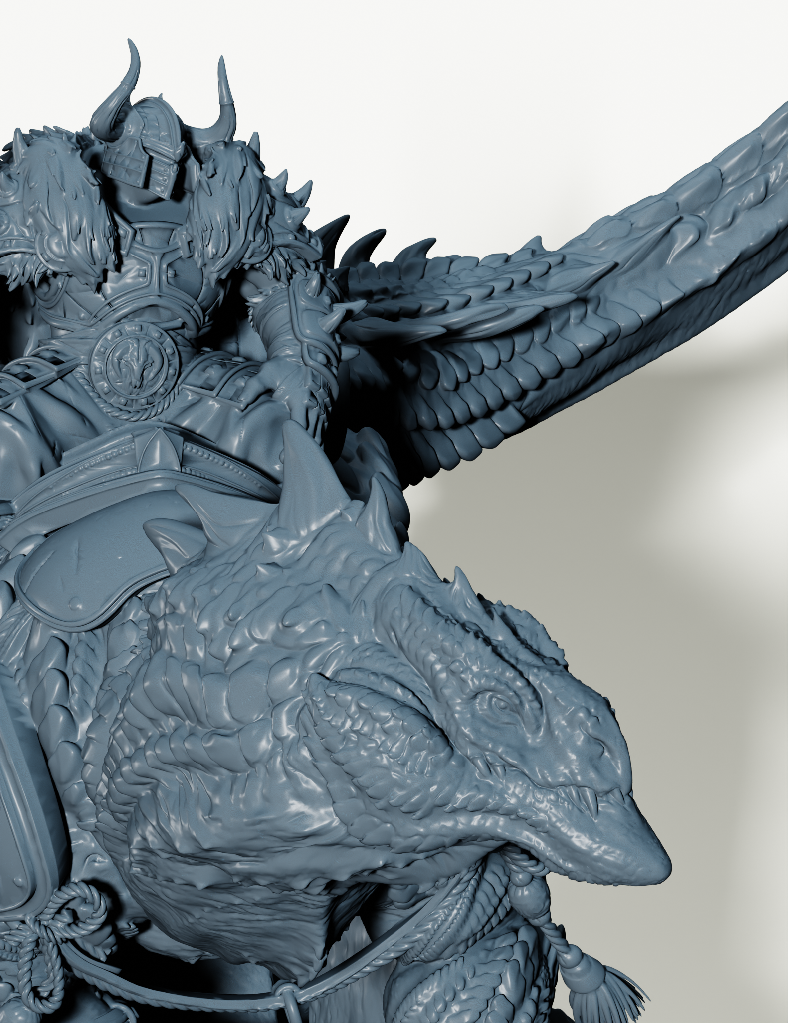 Seigneur de guerre sur lézard