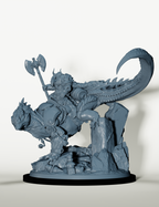 Seigneur de guerre sur lézard