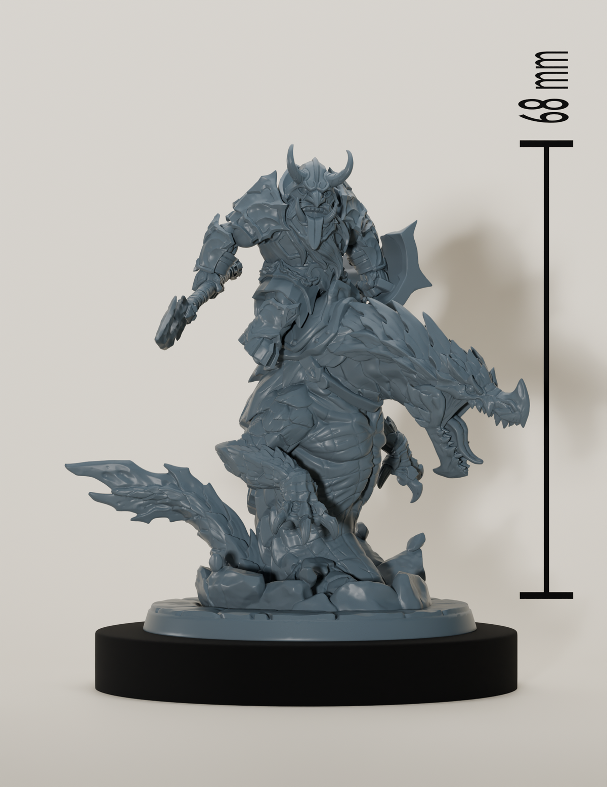 Set cavaliers nains sur dragonneaux de lave