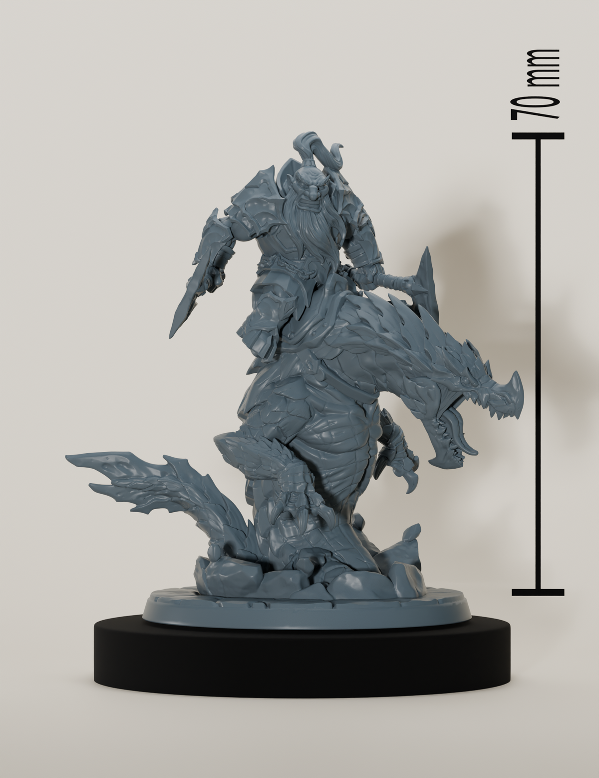 Set cavaliers nains sur dragonneaux de lave