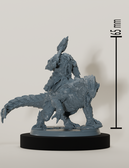 Set cavaliers nains sur dragonneaux de lave