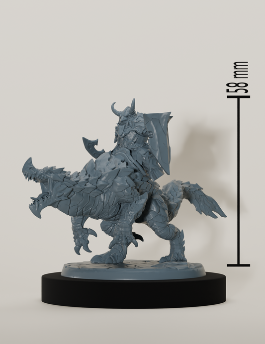 Set cavaliers nains sur dragonneaux de lave