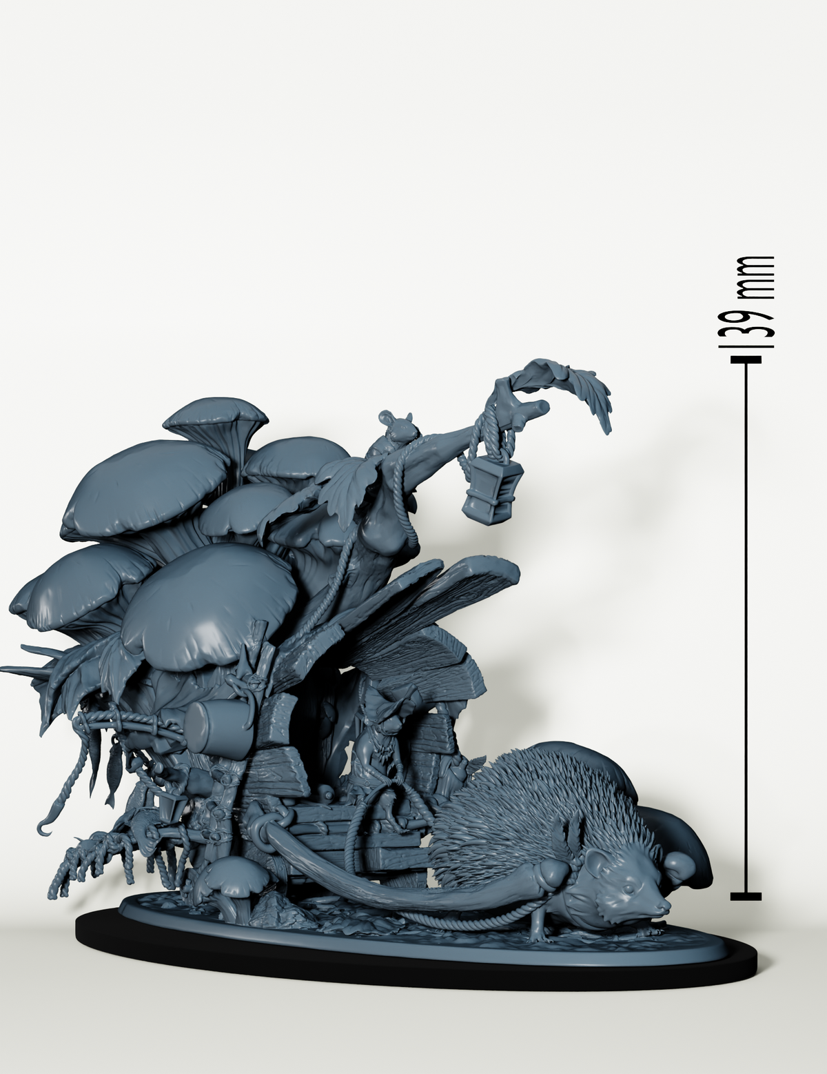 Hérisson Géant et cavalier souris