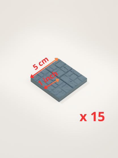 Pack Commandant des tuiles – Donjon modulaire 1 pouce