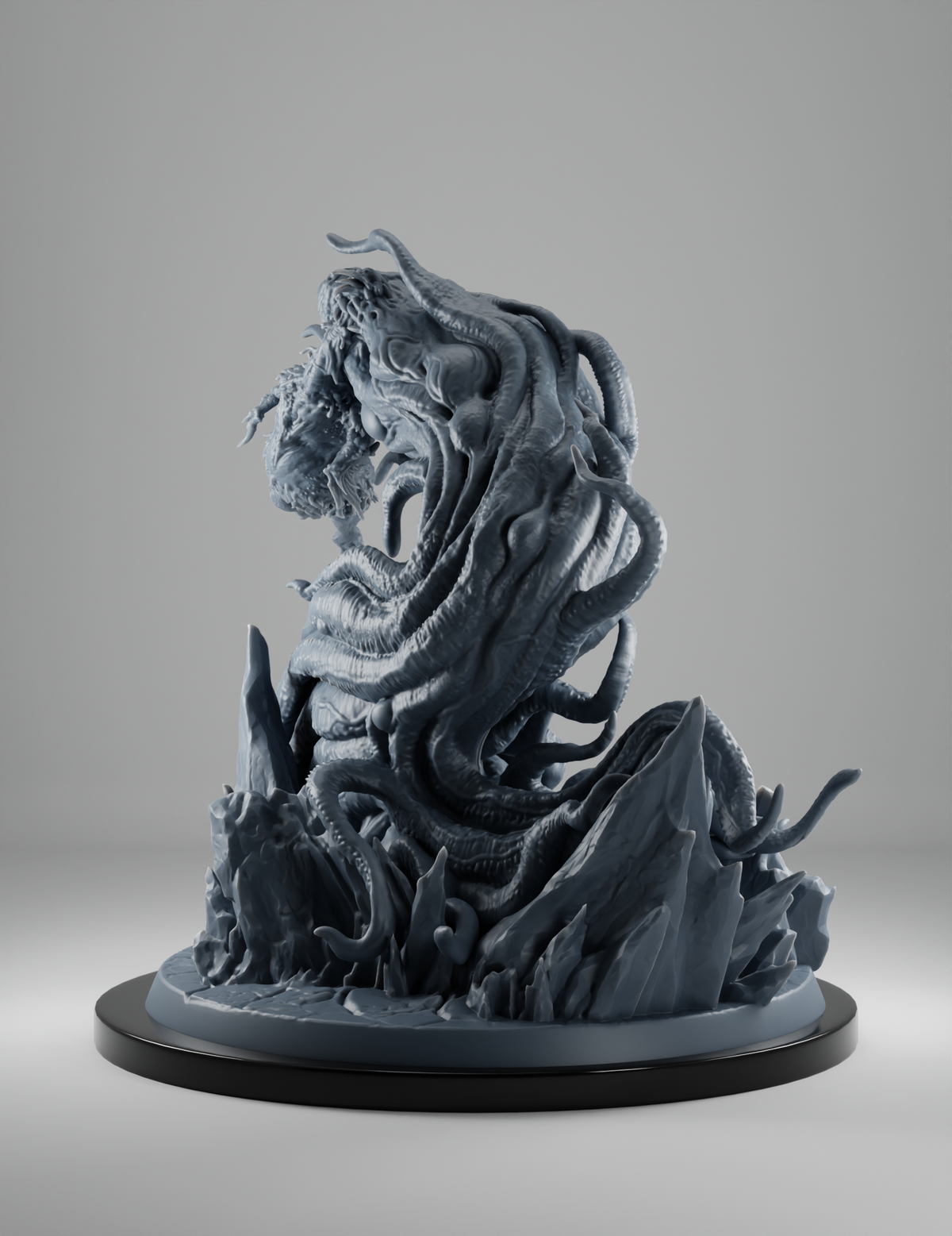 Shoggoth Antarctique Dévorant un Manchot