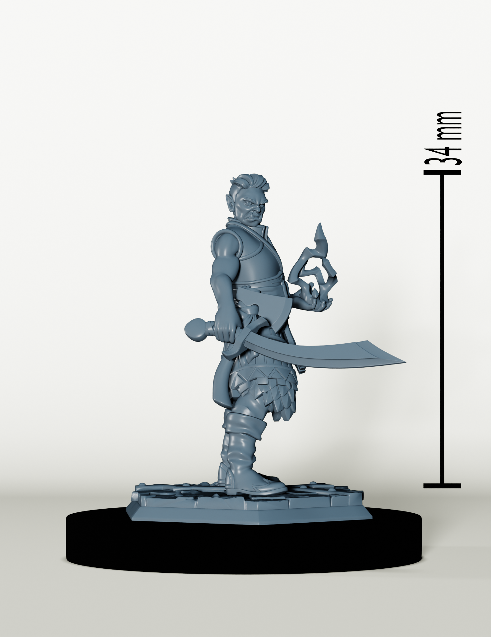 Regongar - Demi-Orc Mage de Combat - Pathfinder 2e
