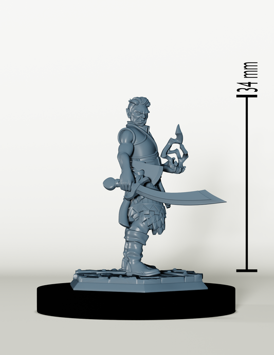 Regongar - Demi-Orc Mage de Combat - Pathfinder 2e