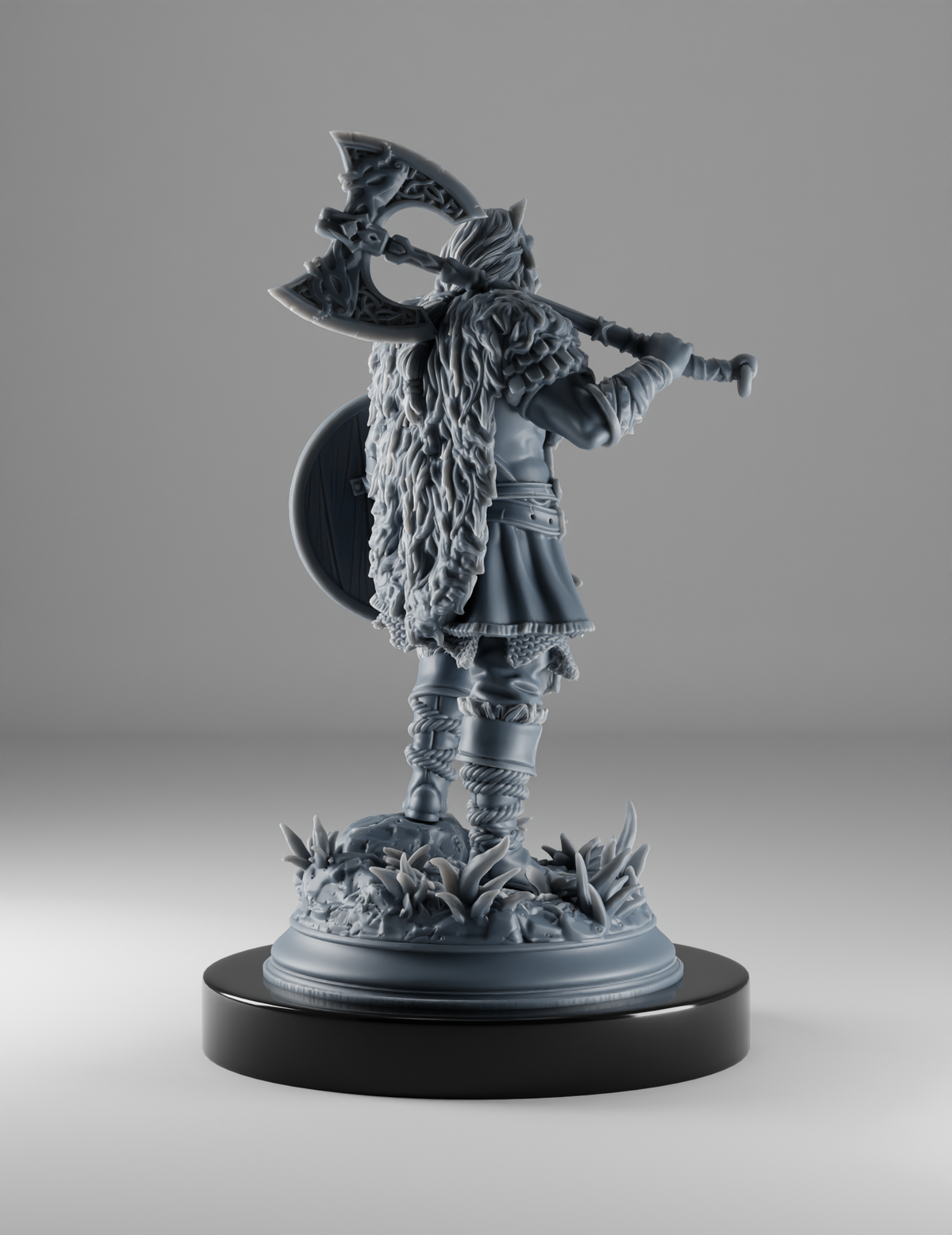 Barbare Viking au Casque de Loup