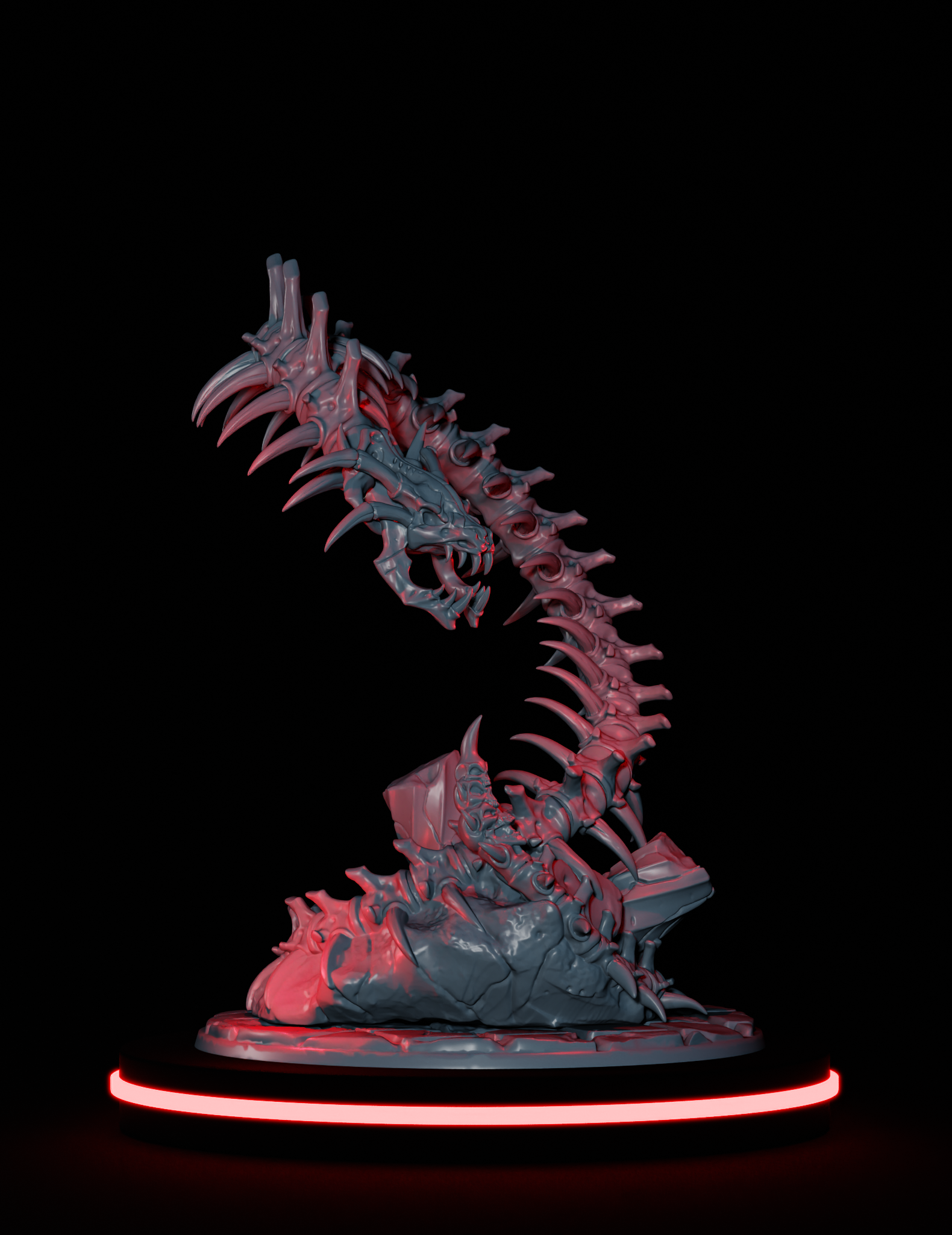 Horreur Serpent Squelettique Nagarot