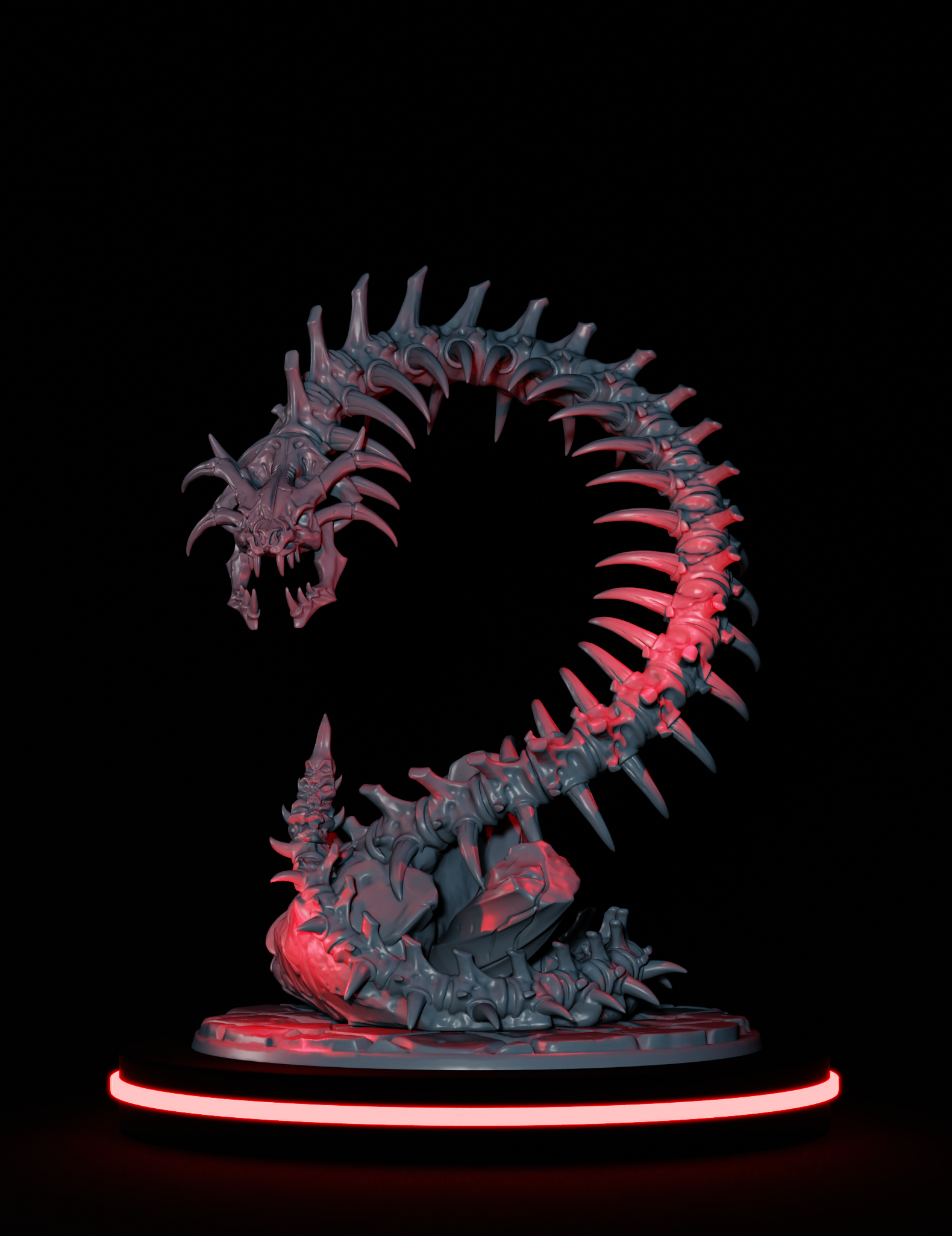 Horreur Serpent Squelettique Nagarot