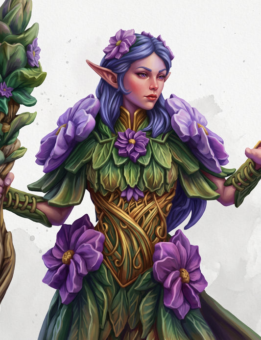 Synoria la Noble Cœur, marcheuse des fées - PNJ D&D 5e