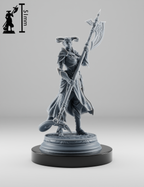 Tiefling Guerrière à la Hallebarde