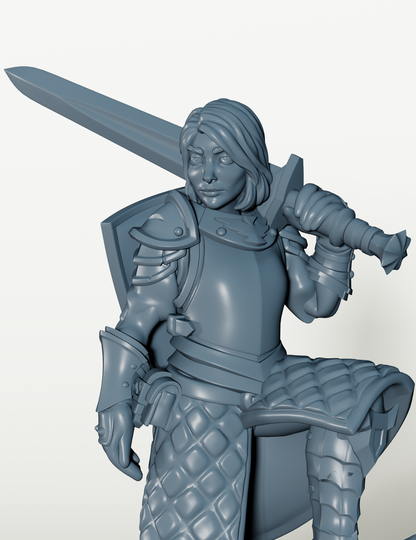 Valérie - Guerrière en Armure Lourde - Pathfinder 2e