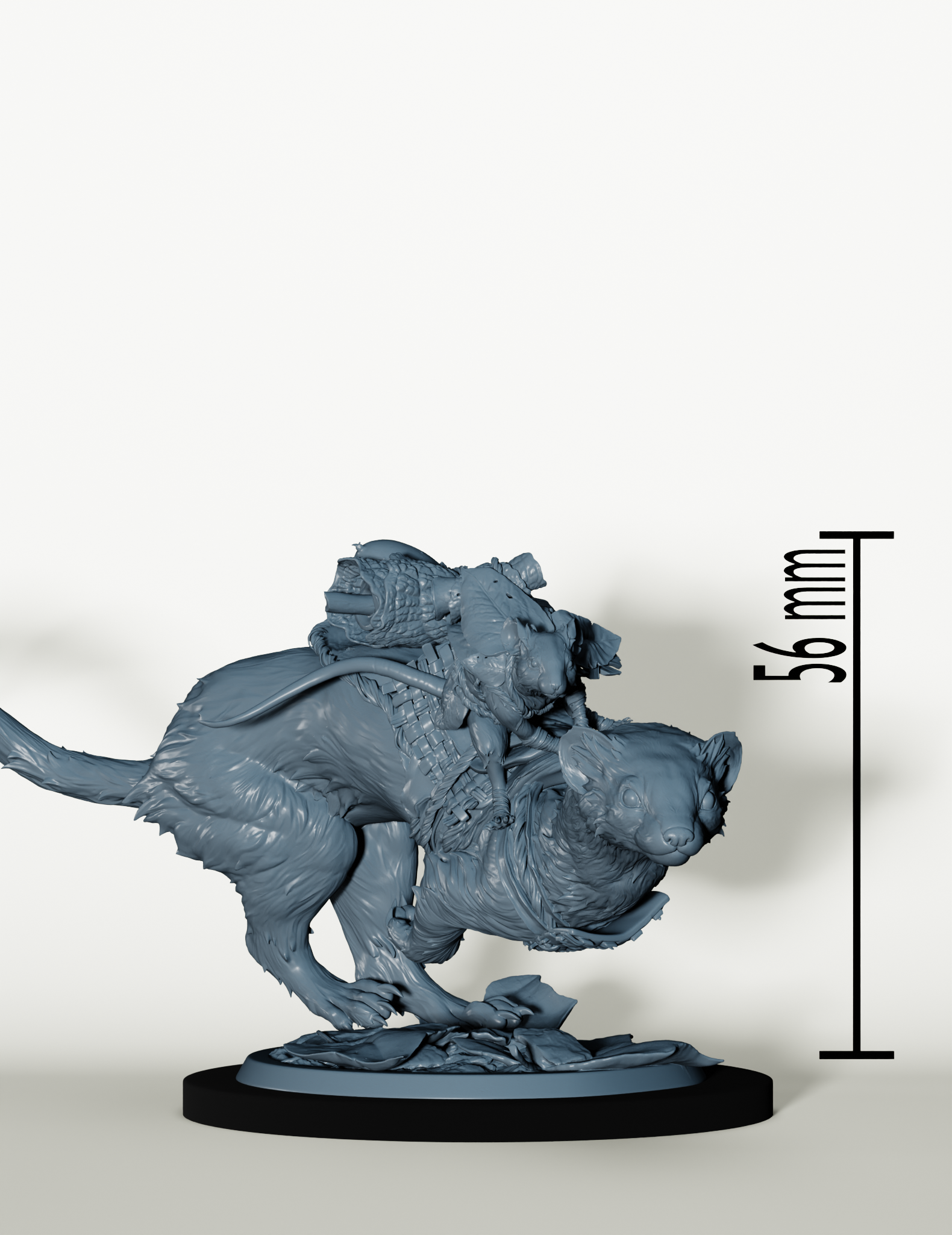 Cavalier souris sur belette