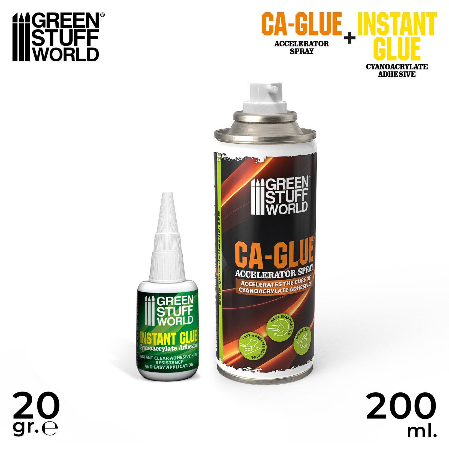 Kit colle cyanoacrylate 20gr + Spray activateur 200ML