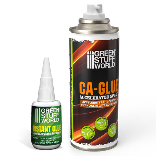 Kit colle pour figurine en résine + Spray activateur 200ML