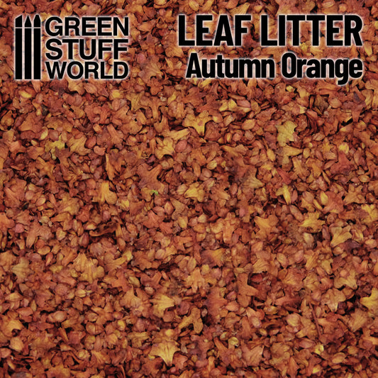 Feuilles Naturelles Grandes - Orange Automne