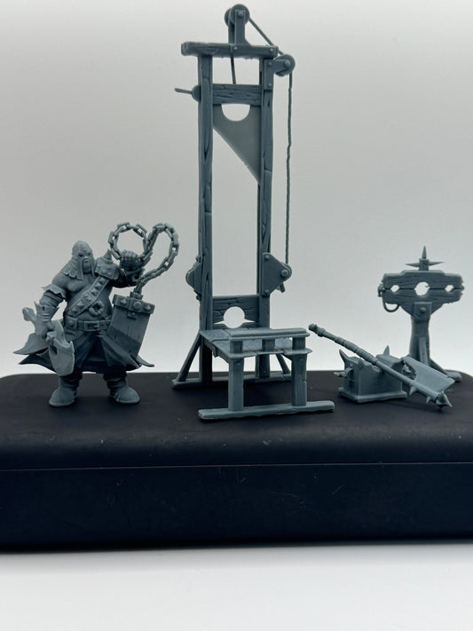 Bourreau et sa guillotine