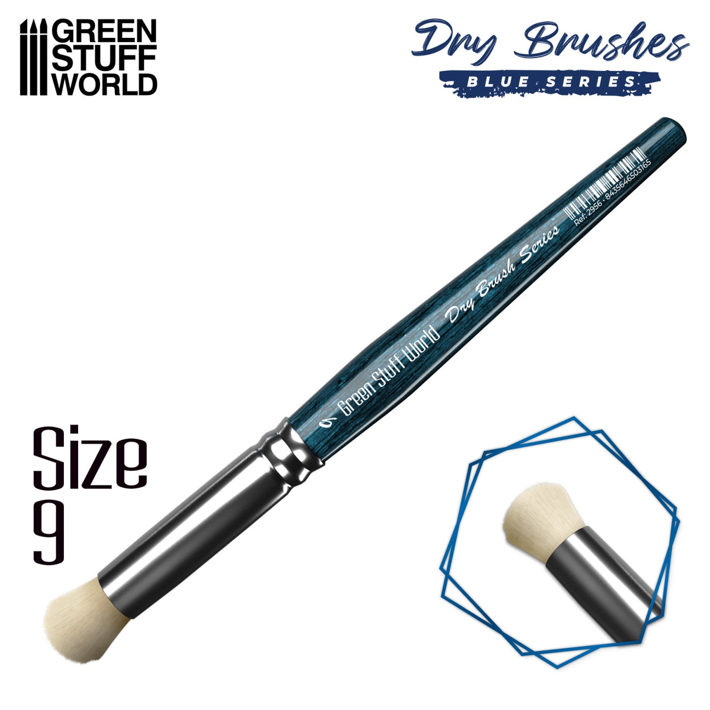 Pinceaux De Brossage BLEU SERIES - numéro 9