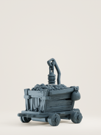 Tuiles Rails et chariots modulaires de mine