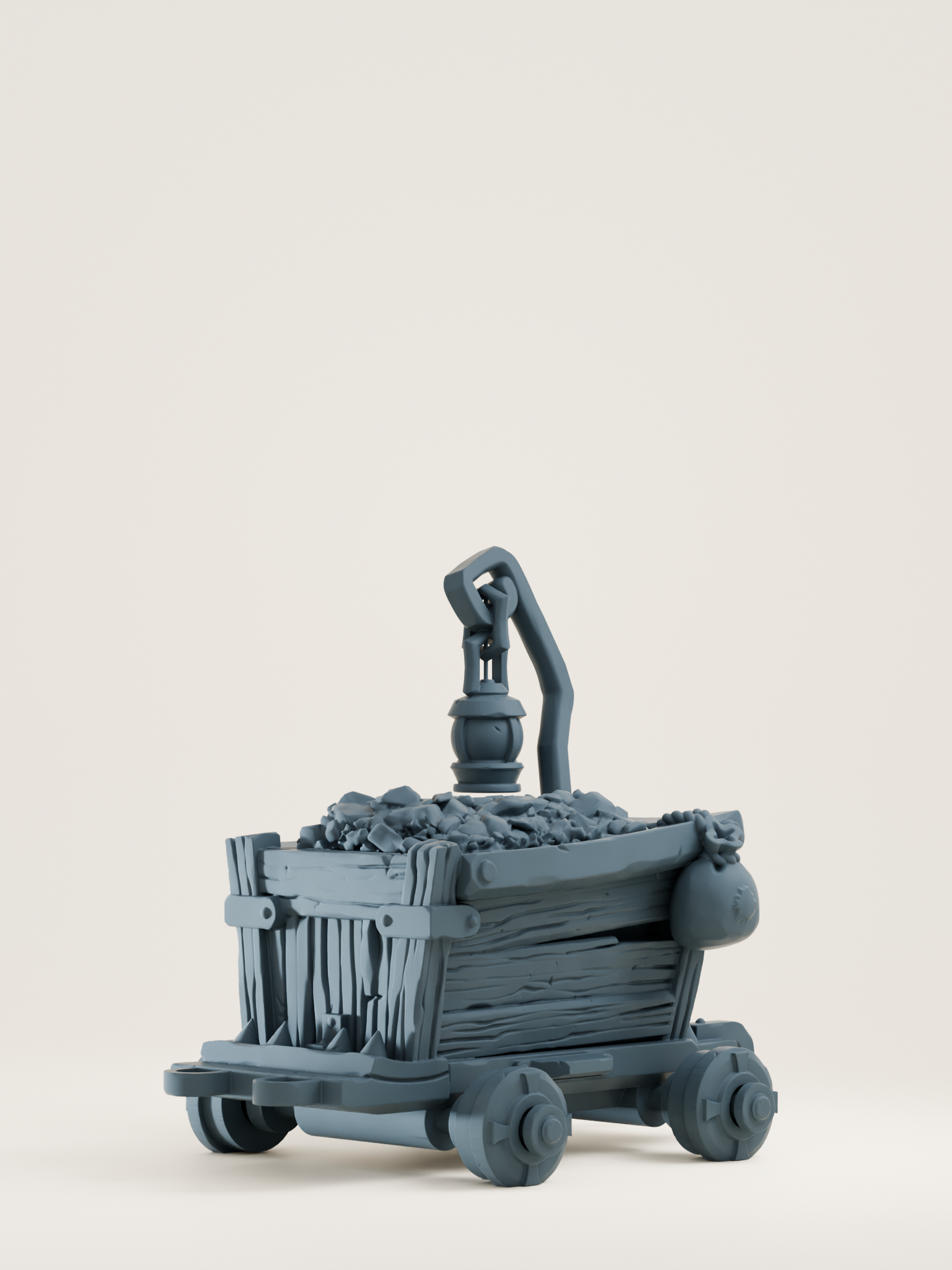 Tuiles Rails et chariots modulaires de mine